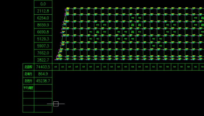 人工測量獲得兩期土方值結果圖 人工測量獲得兩期土方值結果圖